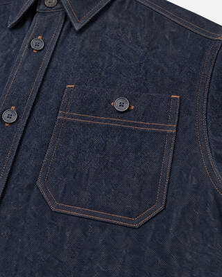 Blue Raw Denim Shirt