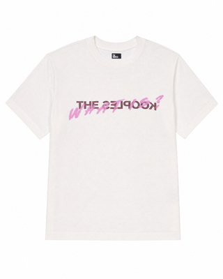 'What is' Pink Denim T-Shirt