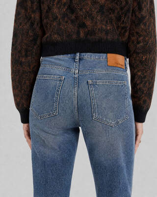 Blue slim-fit jeans