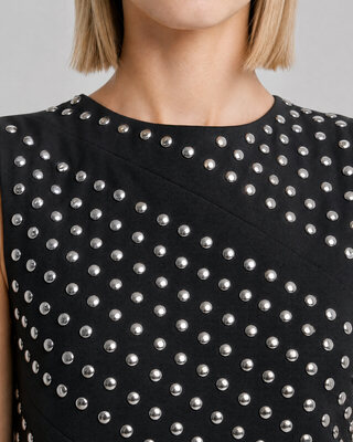 Black Short Studded Dress