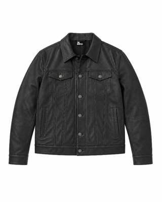 Black leather jacket