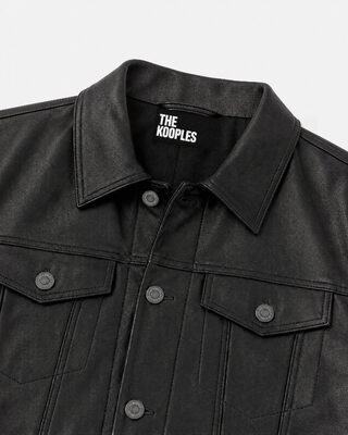 Black leather jacket