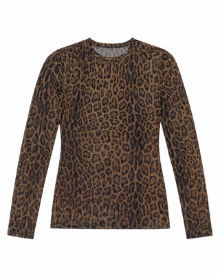 Leopard-print T-shirt