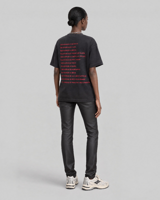 'What is' Black Rhinestone T-Shirt