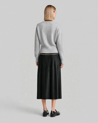 Blue Merino Wool and Cashmere Cardigan