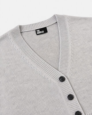 Blue Merino Wool and Cashmere Cardigan