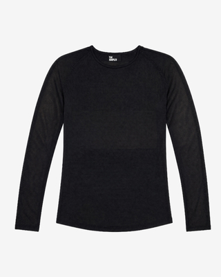 Black Fine-Knit Sweater