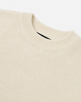 Ecru Mohair-Blend Sweater