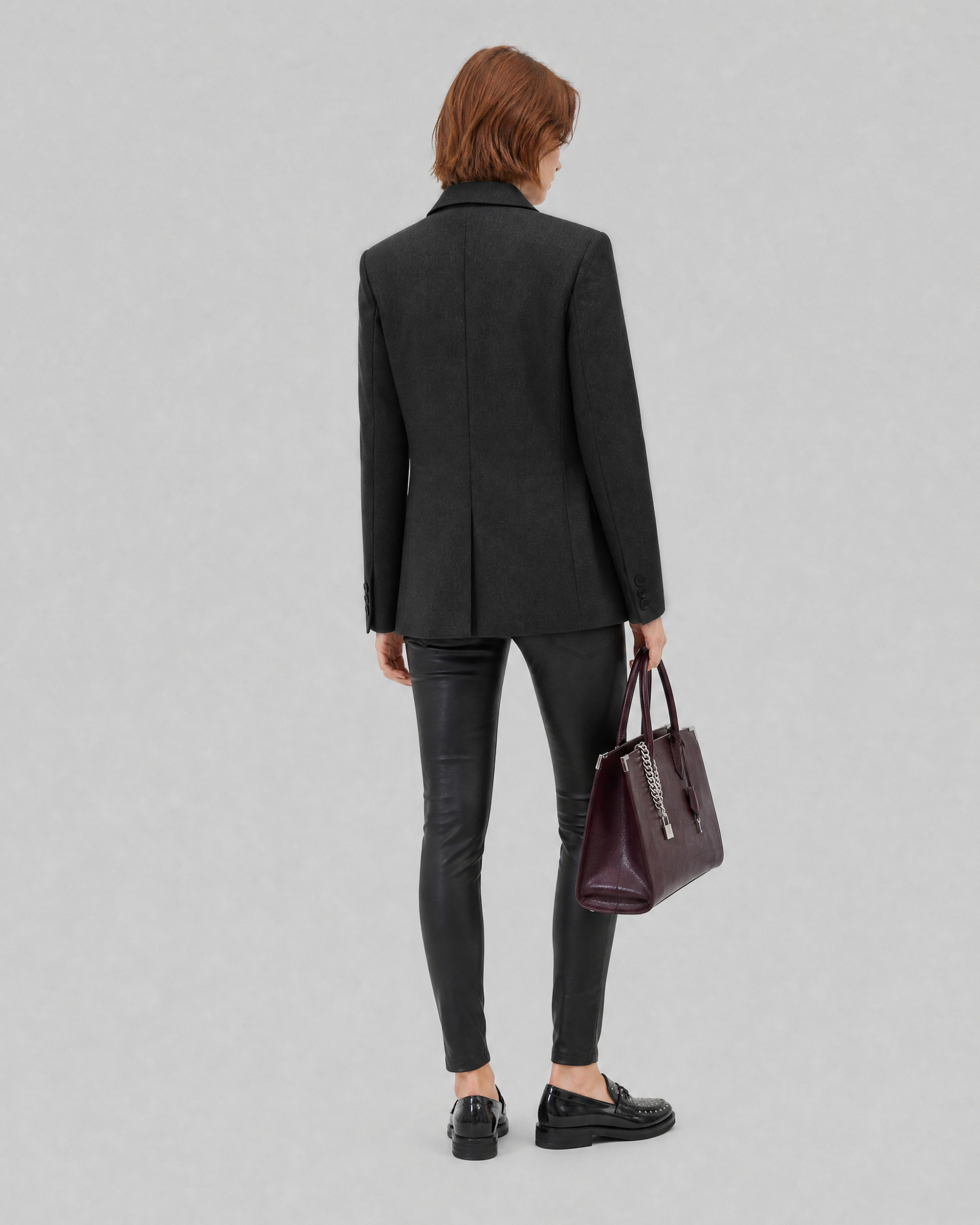 Black wool tailored jacket