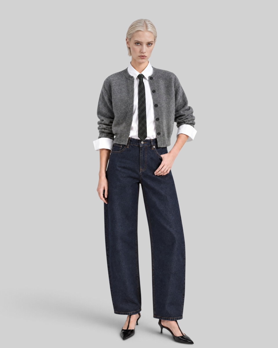 Dark blue jeans