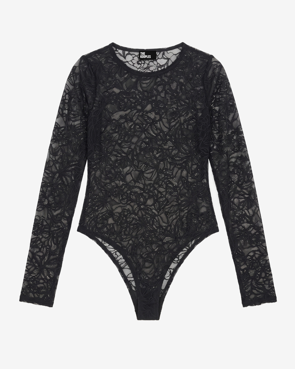 Black lace bodysuit
