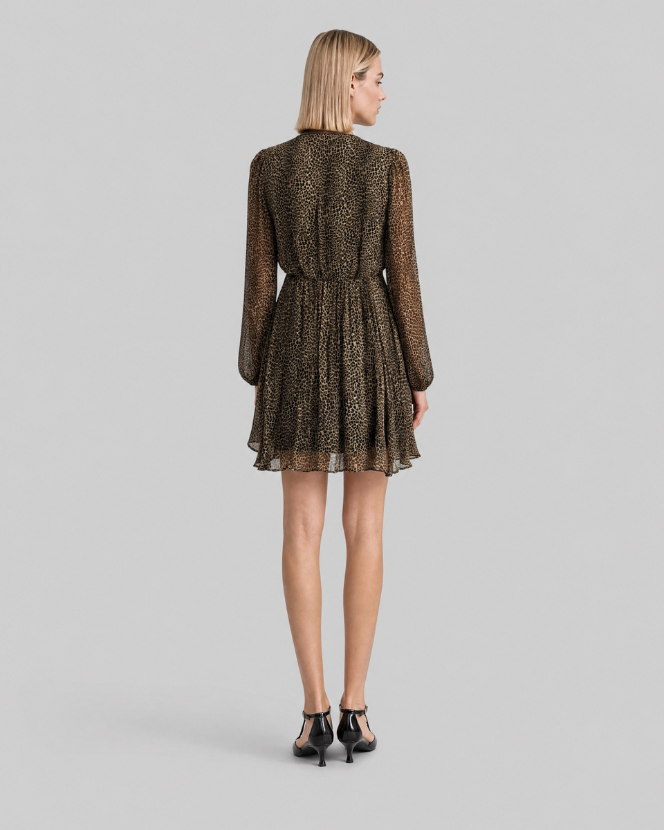 Short leopard-print dress