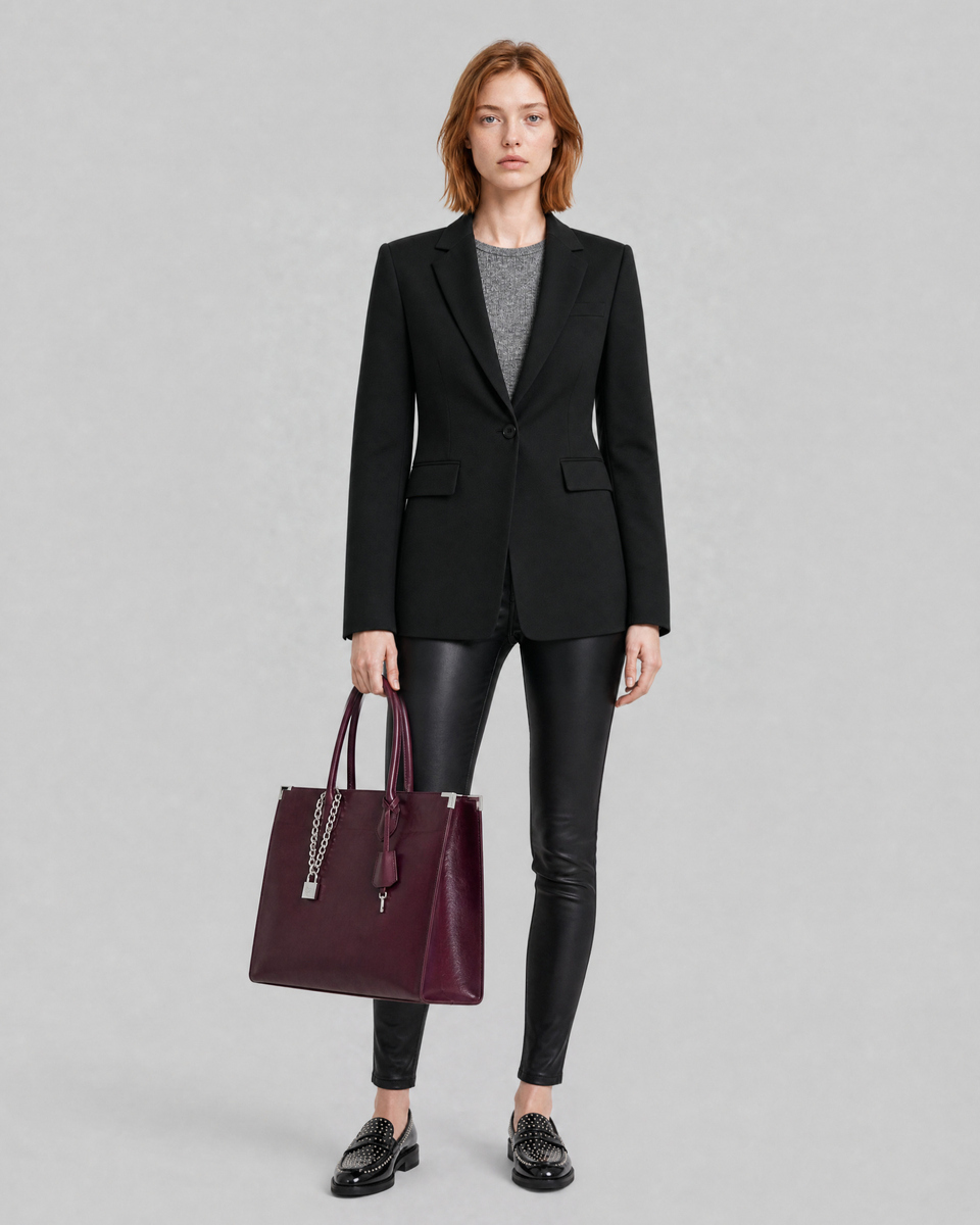 Black wool tailored jacket