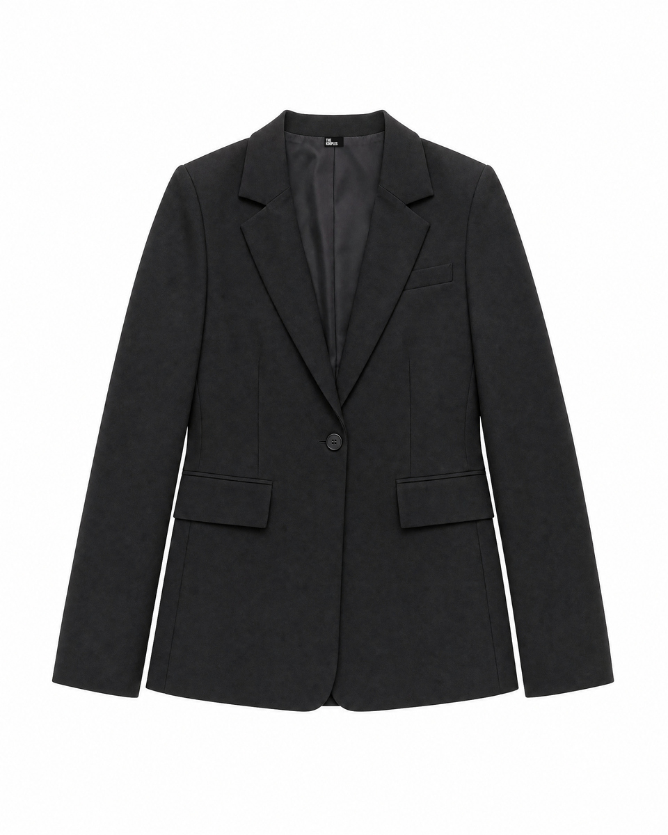 Black wool tailored jacket