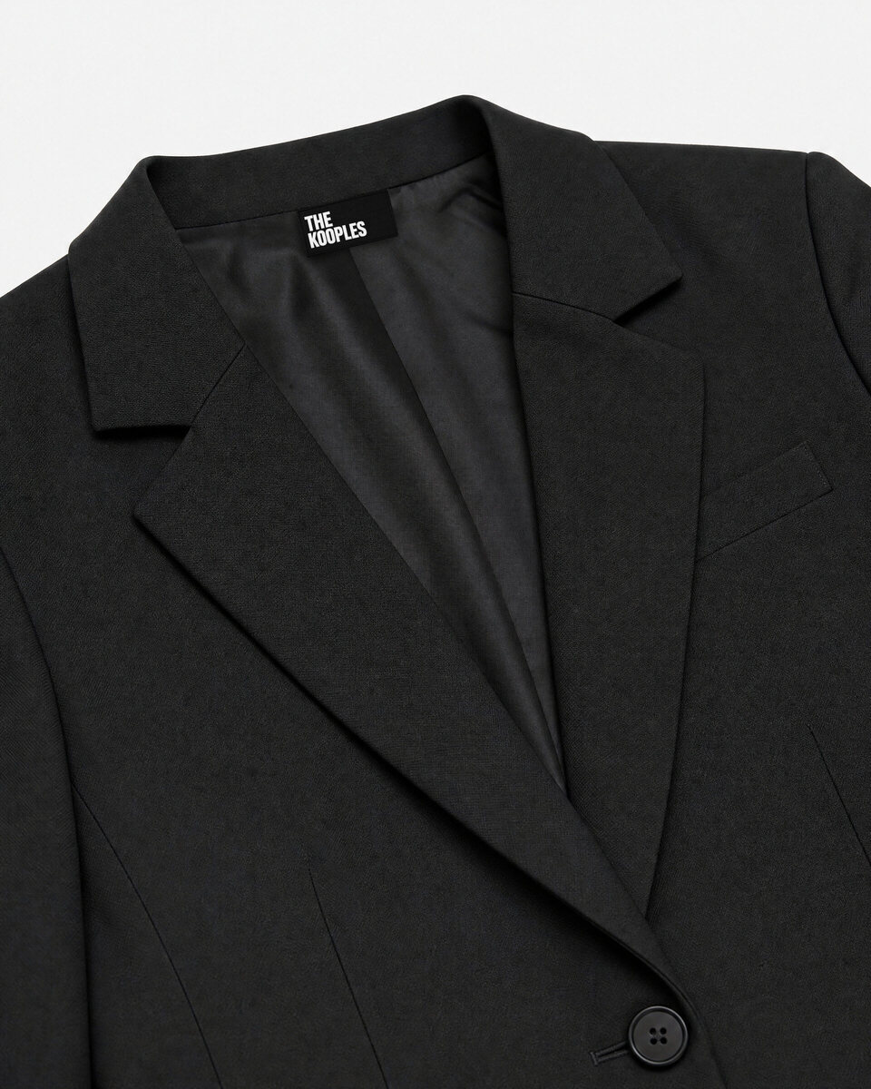 Black wool tailored jacket