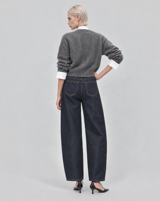 Dark blue jeans