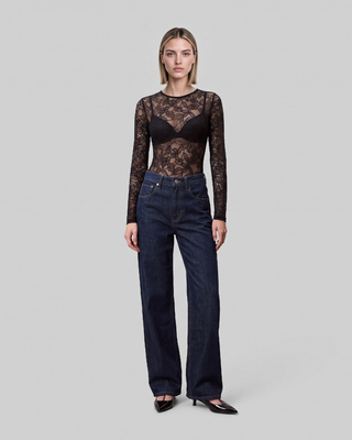 Black lace bodysuit
