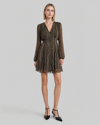 Short leopard-print dress