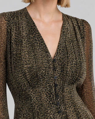 Short leopard-print dress