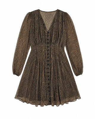Short leopard-print dress