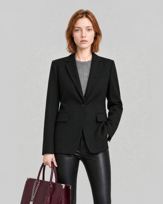 Black wool tailored jacket