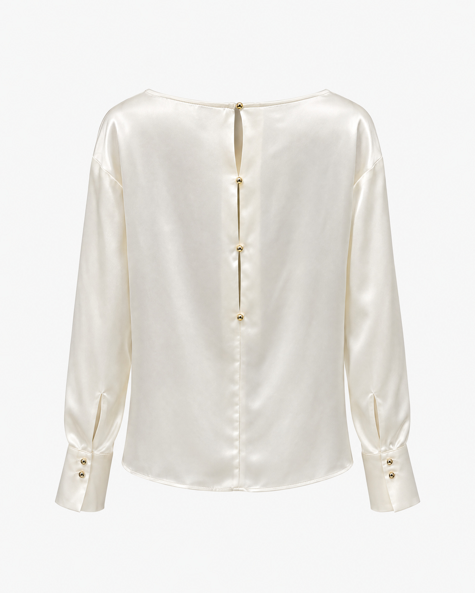 Ecru satin top