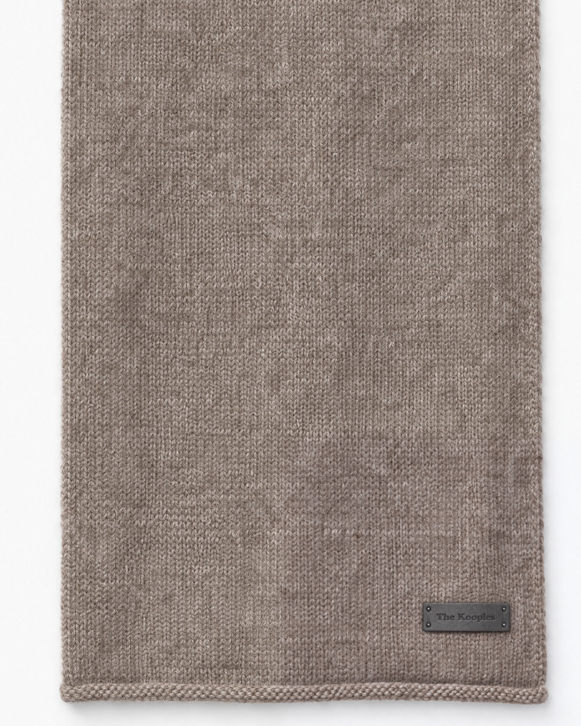 Unisex brown wool and yak scarf 