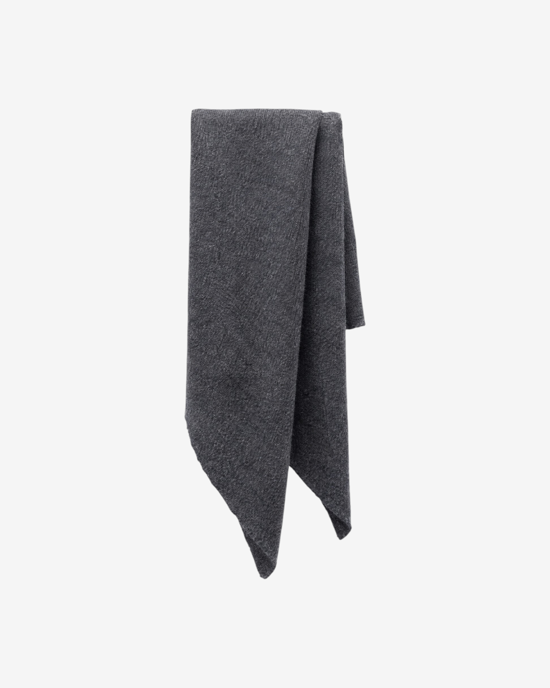Unisex gray wool and yak scarf 