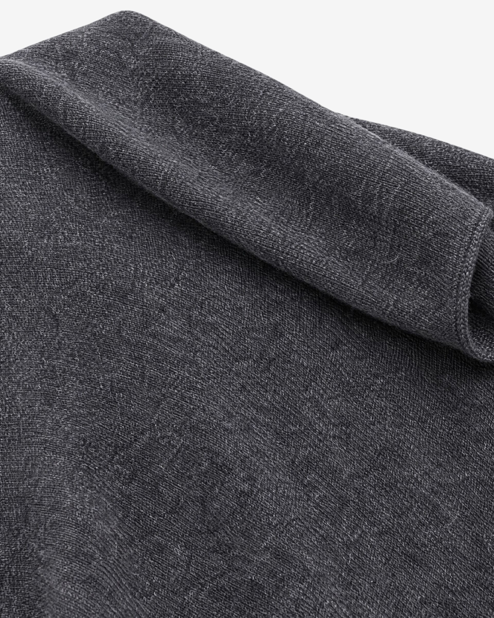 Unisex gray wool and yak scarf 