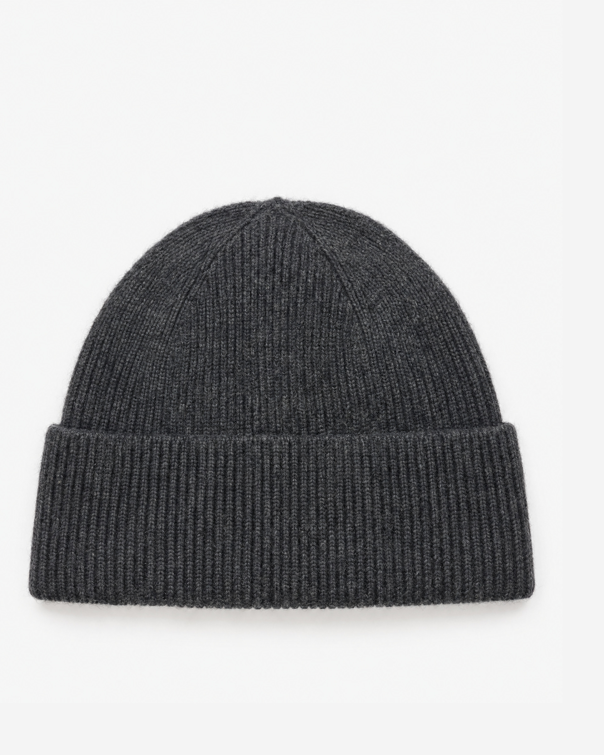 Unisex Gray Wool and Yak Beanie