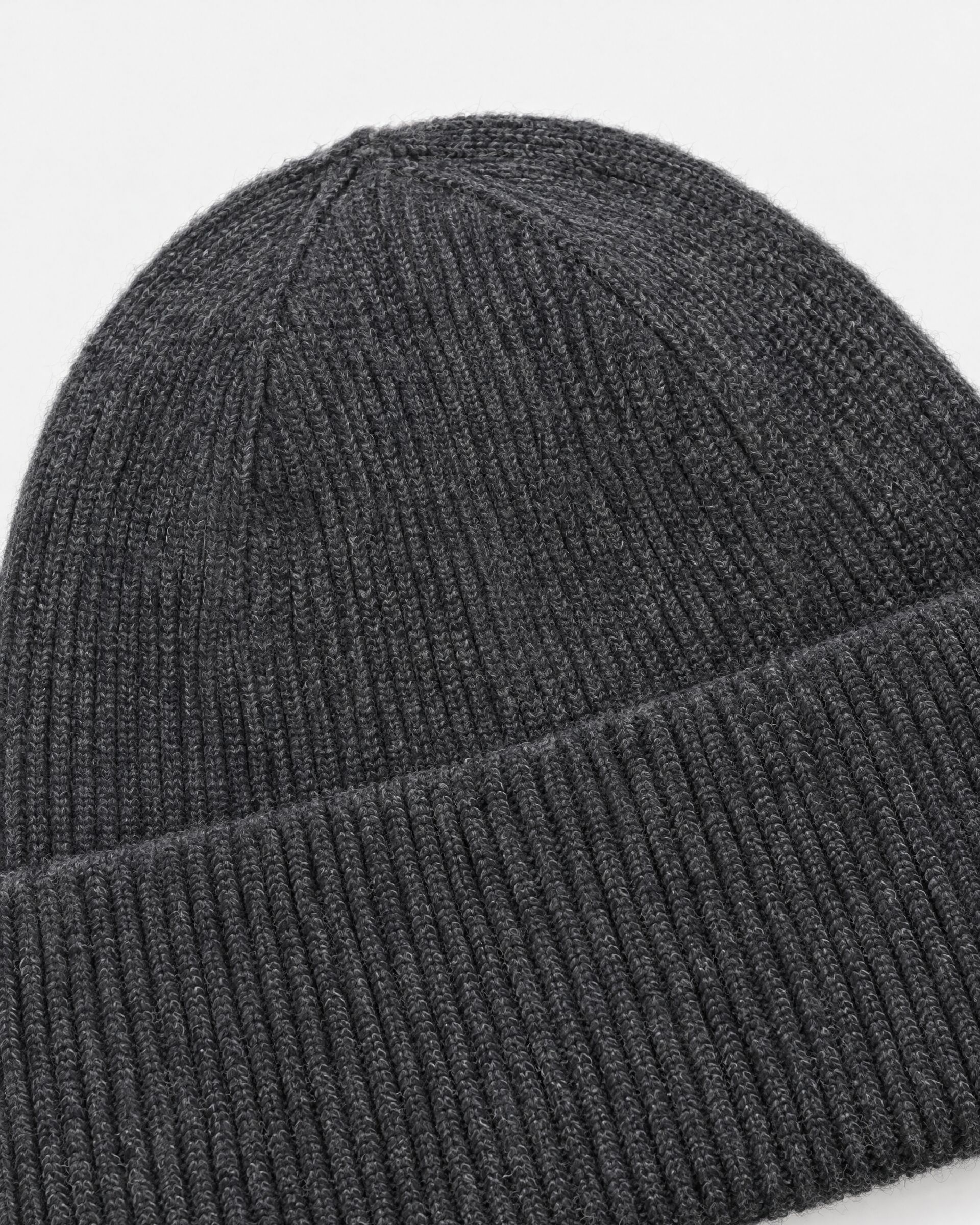 Unisex Gray Wool and Yak Beanie