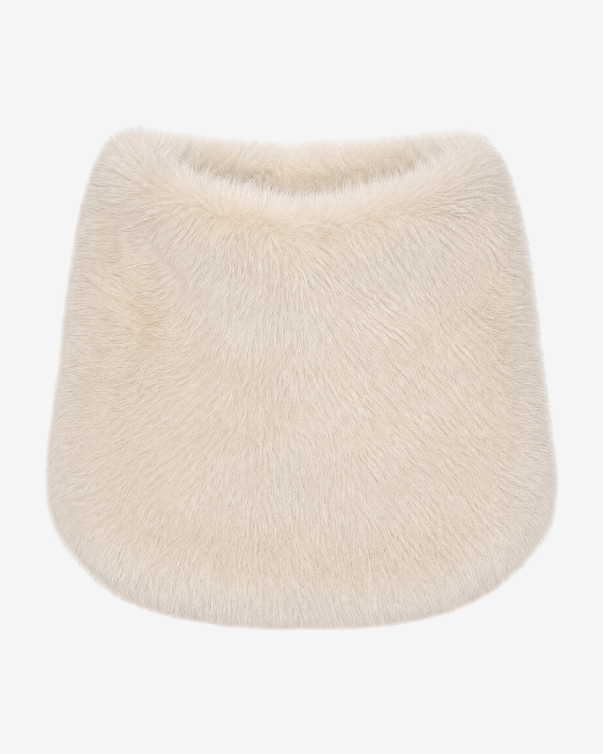 Ecru faux fur neck warmer