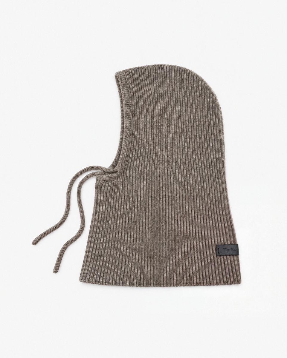 Unisex Brown Wool and Yak Balaclava