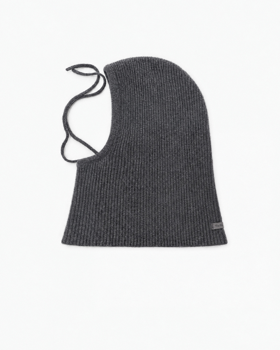 Unisex Gray Wool and Yak Balaclava