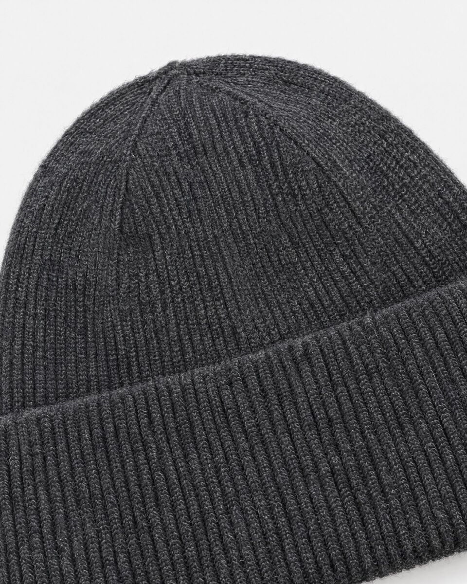 Unisex Gray Wool and Yak Beanie