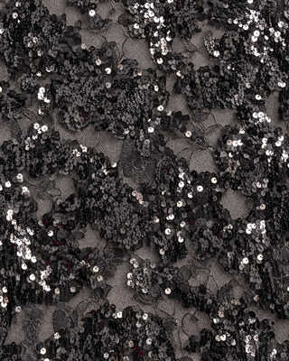 Black lace and sequin top