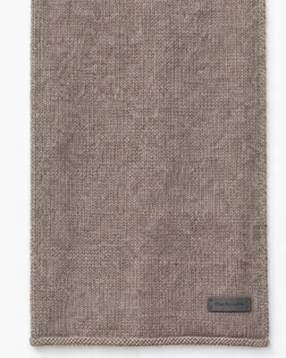 Unisex brown wool and yak scarf 