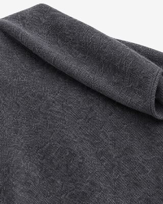 Unisex gray wool and yak scarf 