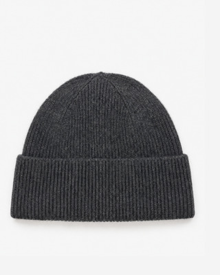 Unisex Gray Wool and Yak Beanie