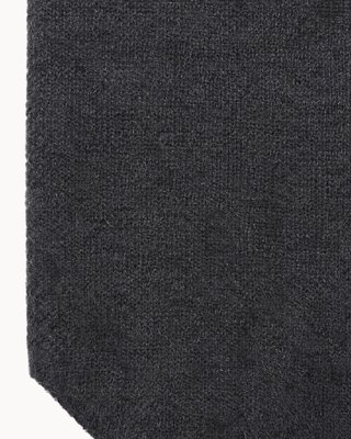 Black wool and yak scarf