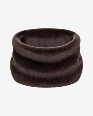 Burgundy faux fur neck warmer