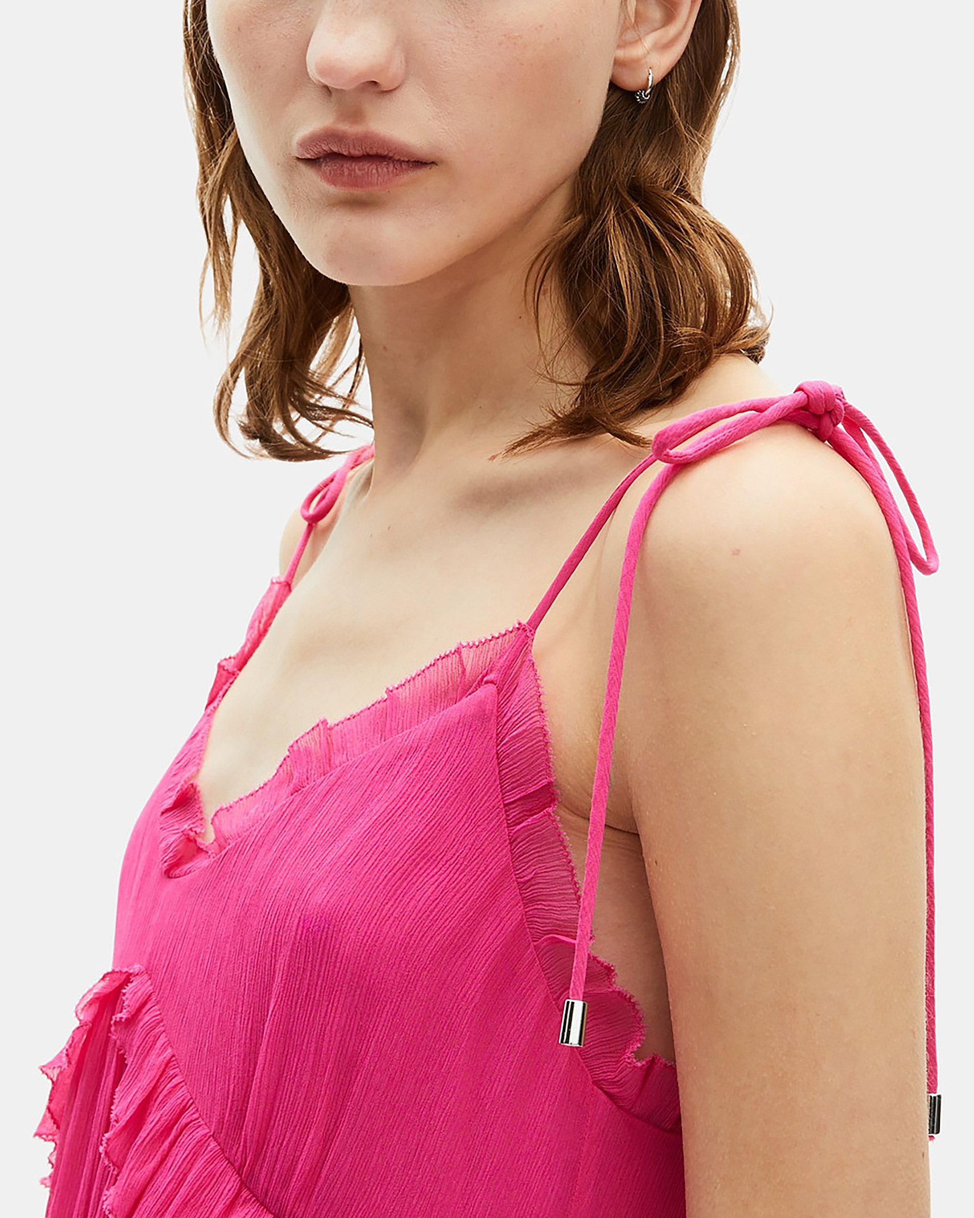 Short fuchsia pink dress