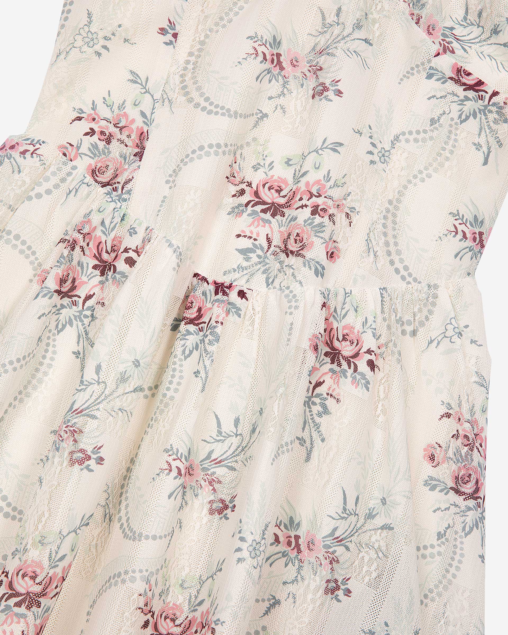 Short white floral print dress