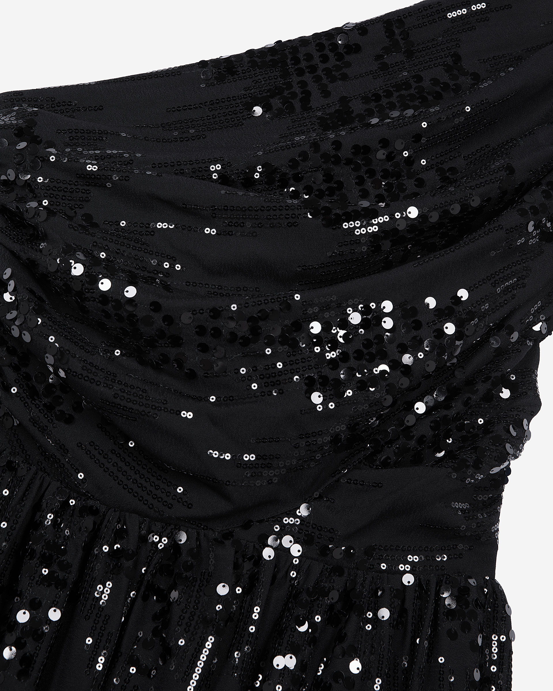 Short black sequin dress