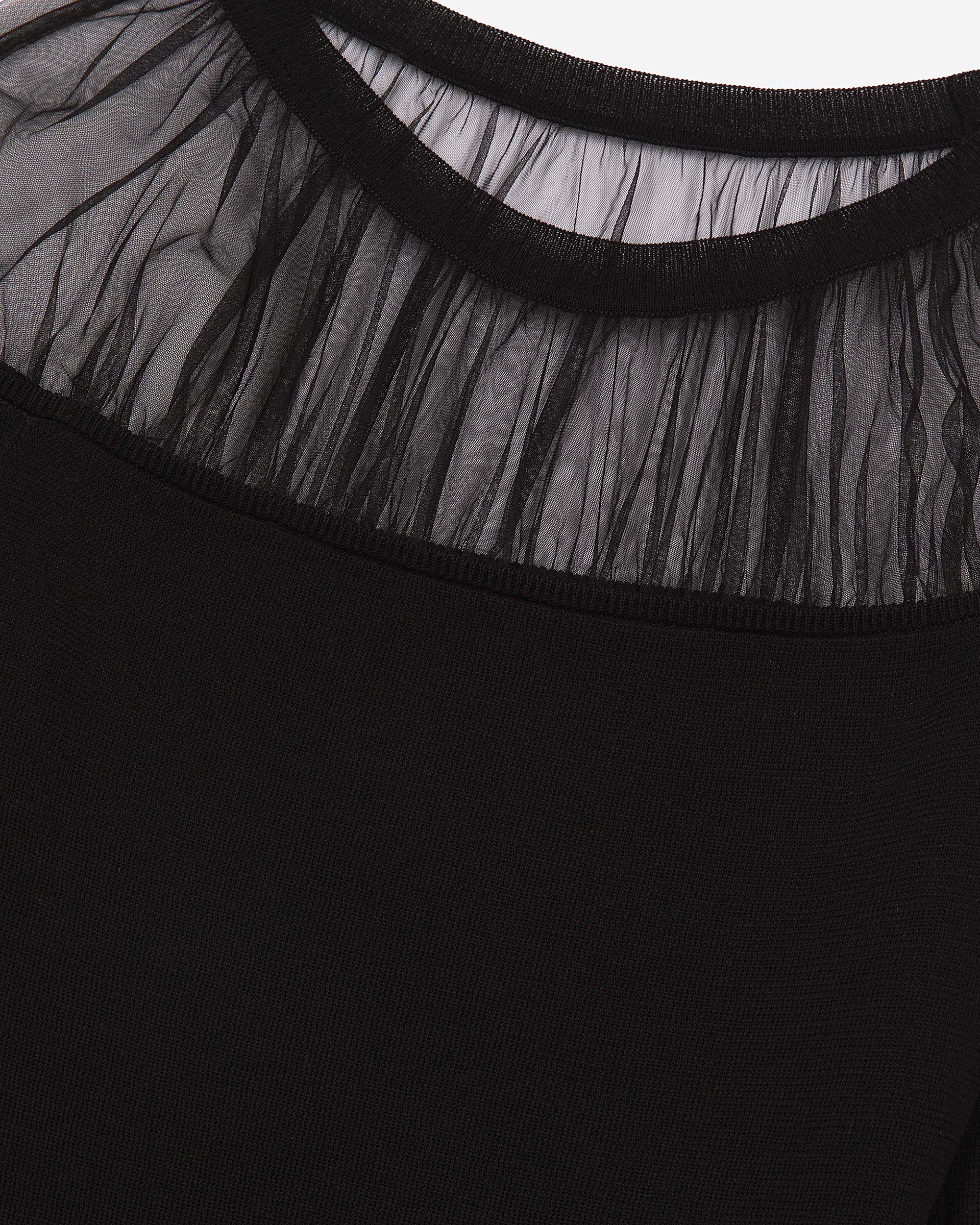 Short black ruched dress