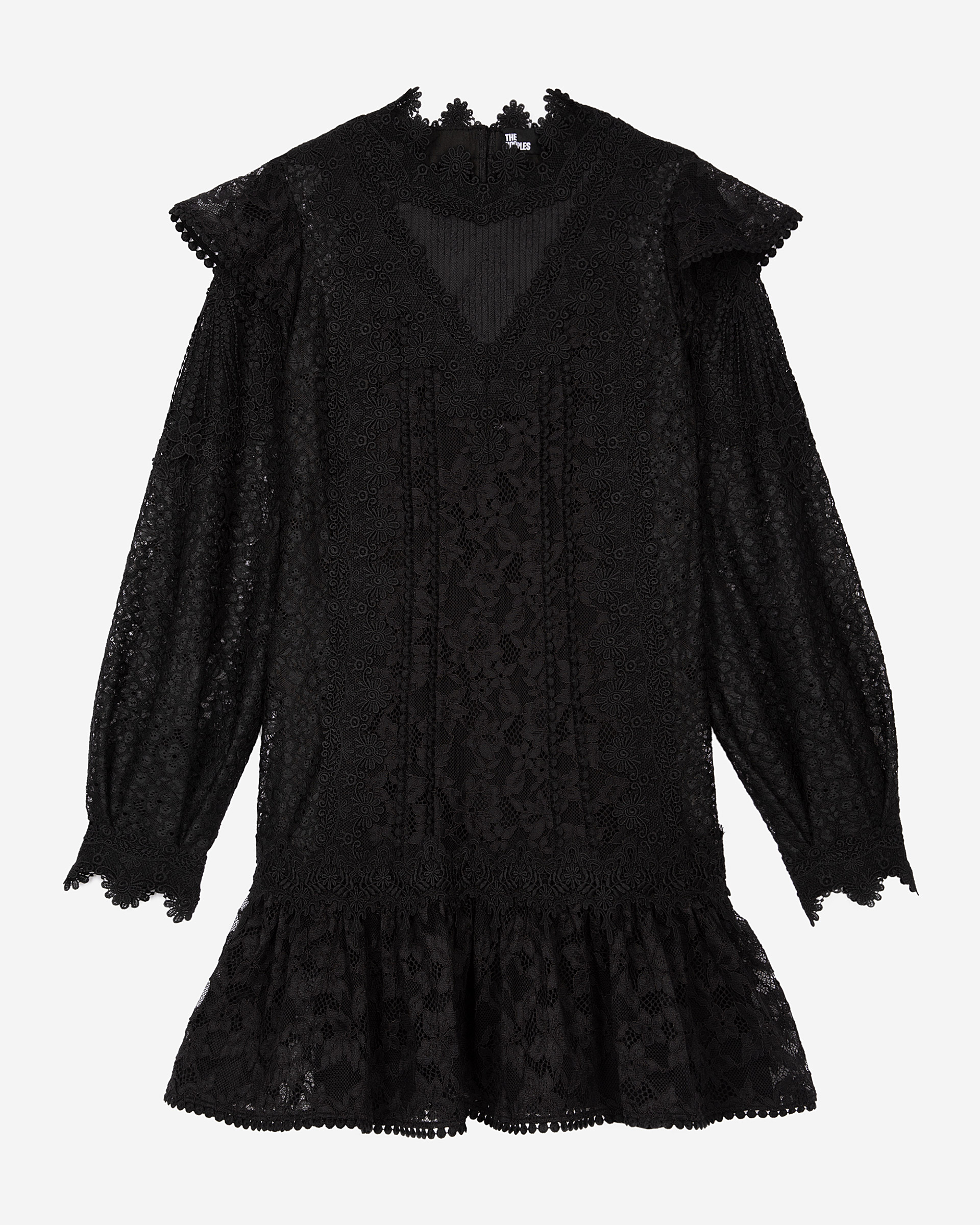 Short black lace dress