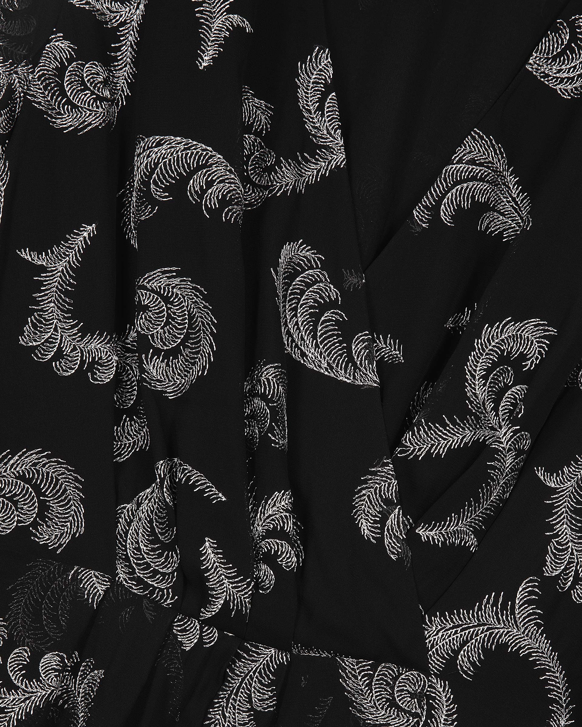 Short black wrap dress