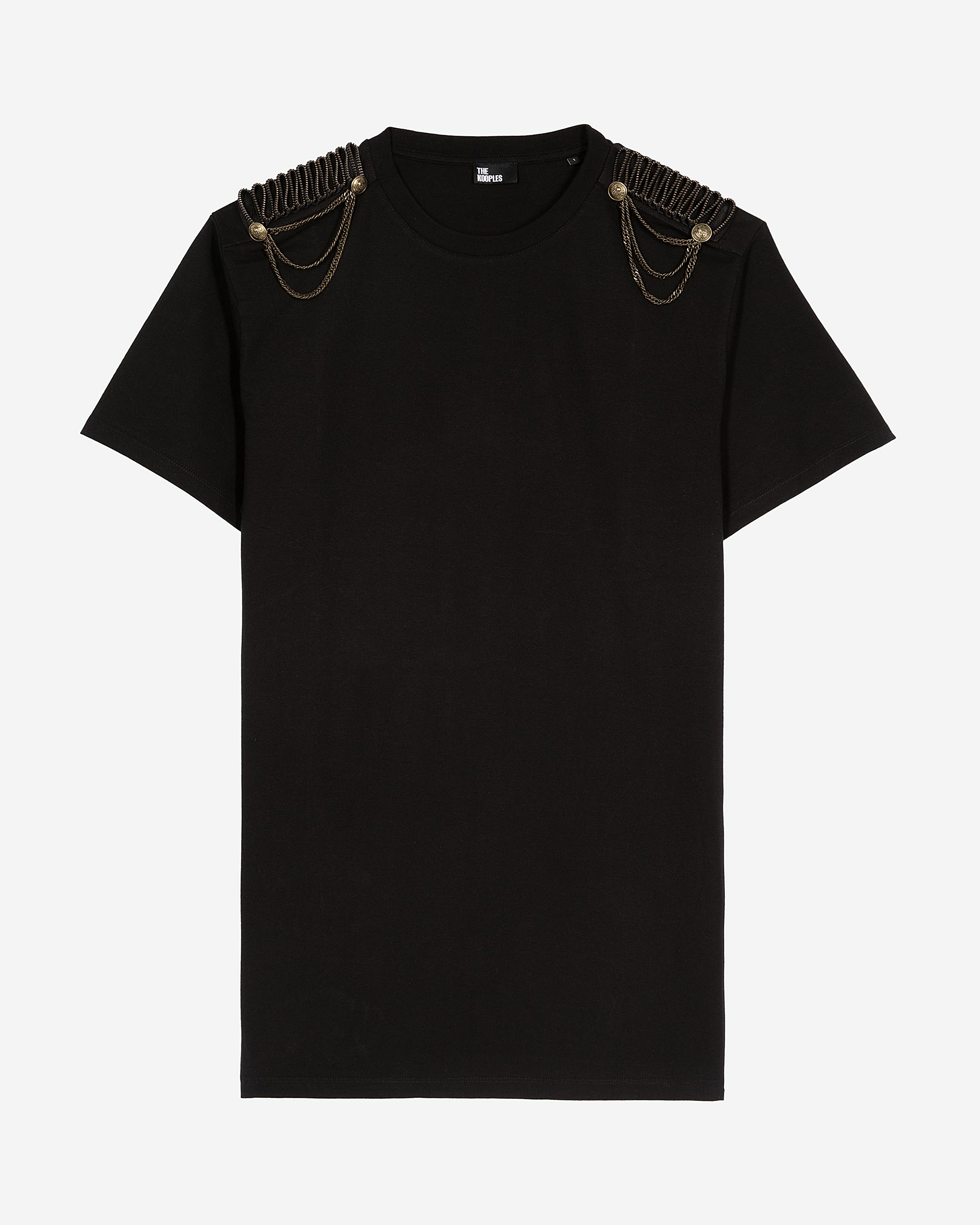 Short dress with black chains