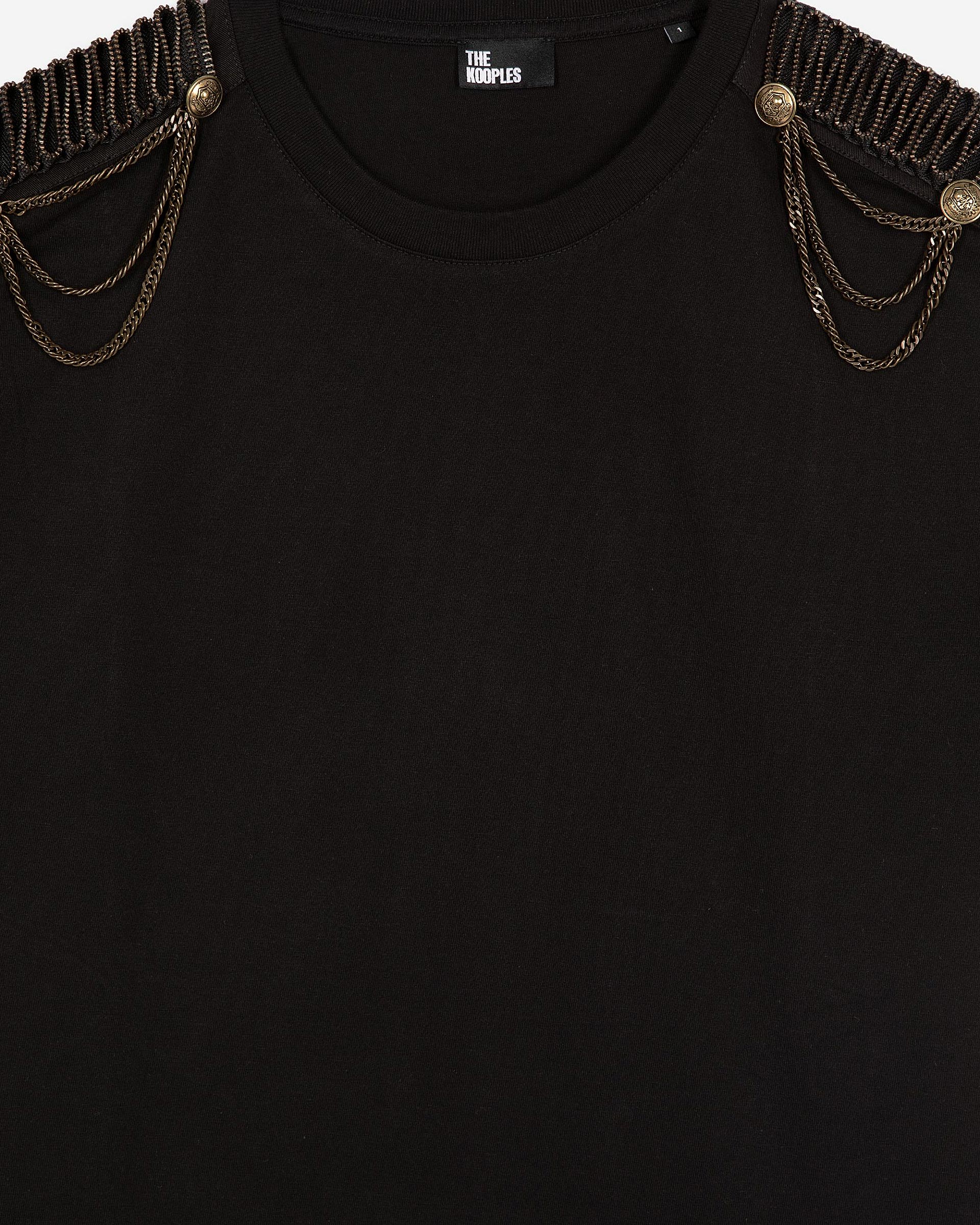 Short dress with black chains