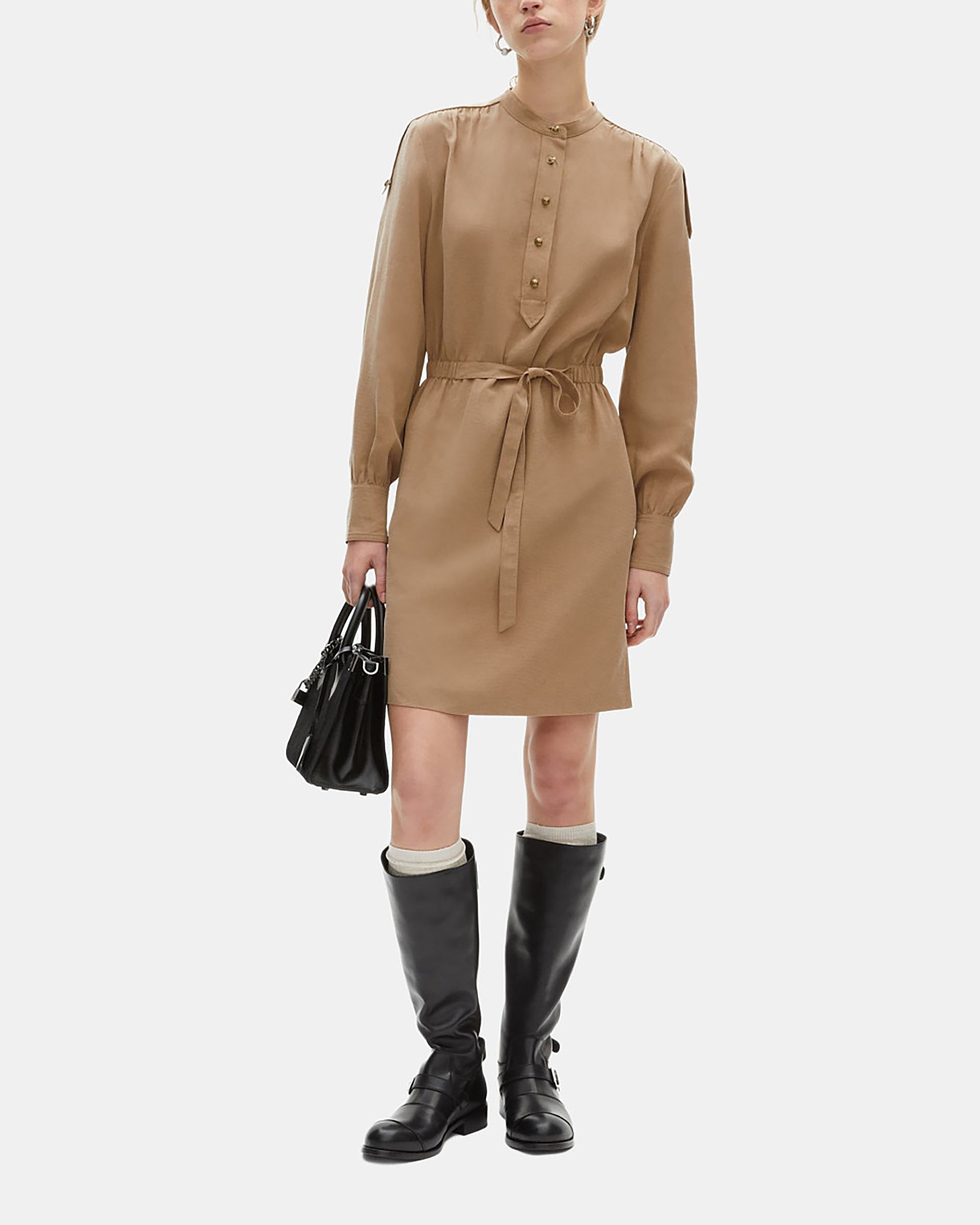 Short beige dress